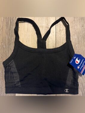Champion Black Seamless Racerback Bralette size M-NWT